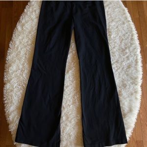 Lululemon black full length flare leggings size 6